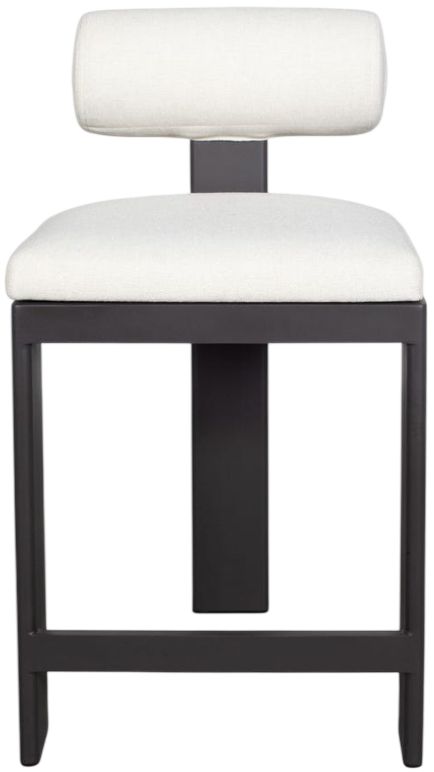 Uttermost® Bolster Back Java Black/Oyster Aluminum/Fabric Outdoor Counter Stool-3