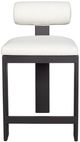 Uttermost® Bolster Back Java Black/Oyster Aluminum/Fabric Outdoor Counter Stool-3