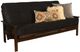 Kodiak Furniture Monterey Suede Black/Espresso Full Storage Futon with Mattress-0