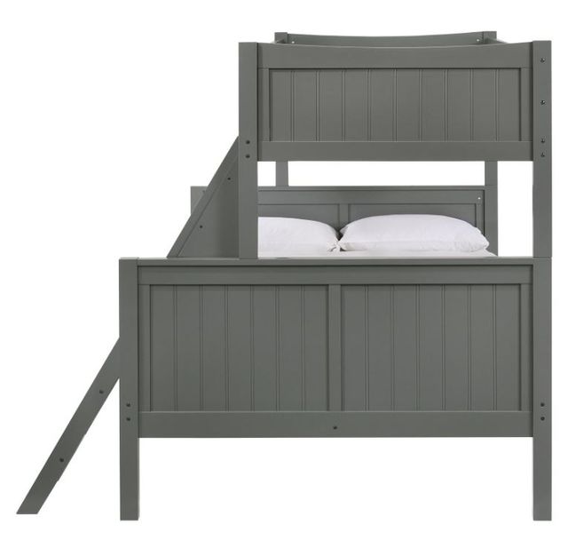 Elements International Sami Gray Twin/Full Bunk Bed-2