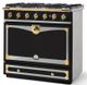 La Cornue CornuFe´ 90 36" Matte Black Pro Style Dual Fuel Range-1