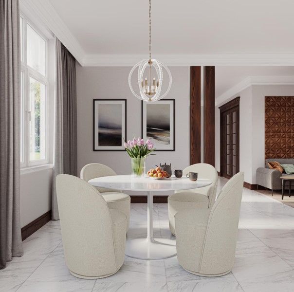 Jofran Inc. Urban Archive Landon Natural Swivel Dining Chair-1