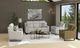 Emerald Home Teagan Cream Dual Power Loveseat-1