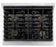 ZLINE Autograph Edition 30" Stainless Steel Pro Style Gas Range with White Matte Door-4