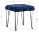 Powell® Neva Navy Square Ottoman Stool-2