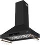 FORNO® Venezia Series Alta Qualita 36" Black Wall Mounted Range Hood  -1