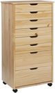 Linon Rudy Natural Storage Cart-0