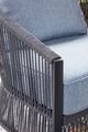 Signature Design by Ashley® Bodega Island 4-Piece Black/Gray Aluminum/Fabric Outdoor Conversation Set-3