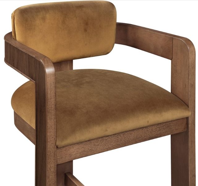 Meridian Furniture Sacha Saddle/Brown Upholstered Counter Stool-4