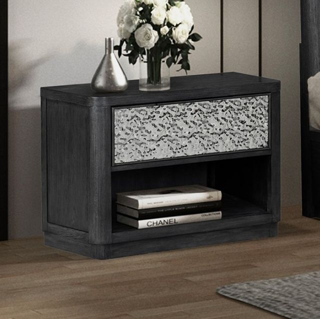 Furniture of America® Sterling West Ash Gray One-Drawer Nighstand-1