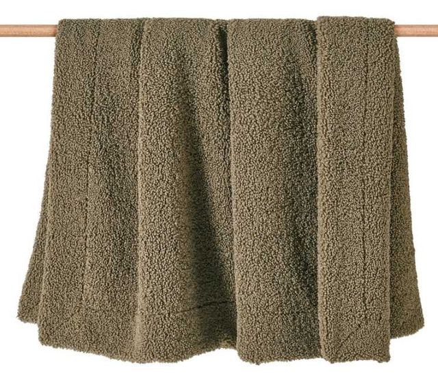 HiEnd Accents Teddy Dark Oak Throw Blanket-1