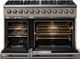 Viking® 5 Series 48" Nantucket Pro Style Dual Fuel (NG) Range with Polished Chrome Trim-1