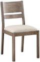 Bassett® Furniture Origins Spence Fog Dining Chair with Nomad Bone Upholstered Seat-0