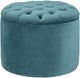 TOV Furniture Queen Sea Blue Velvet Storage Ottoman-1