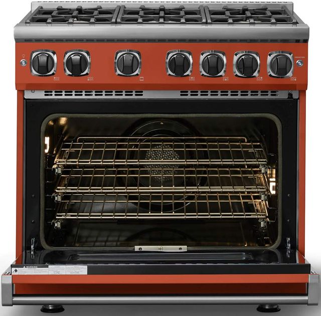Viking® 7 Series 36" Spiced Cider Pro Style Liquid Propane Gas Range-1