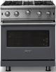 Viking® 5 Series 30" Cast Black Pro Style Natural Gas Range-3