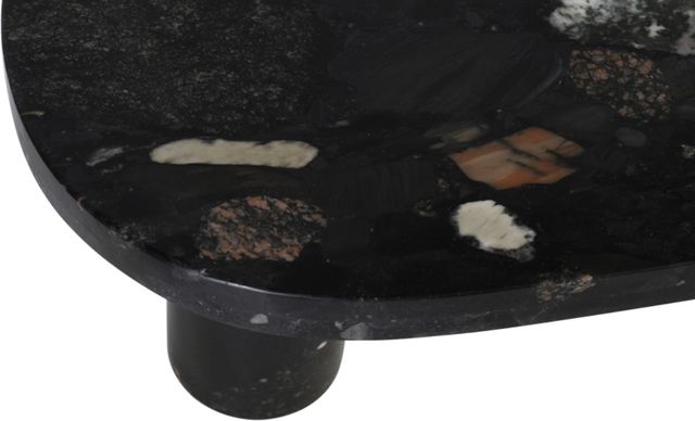Meridian Furniture Messina Pebble Granite Stone Coffee Table-4