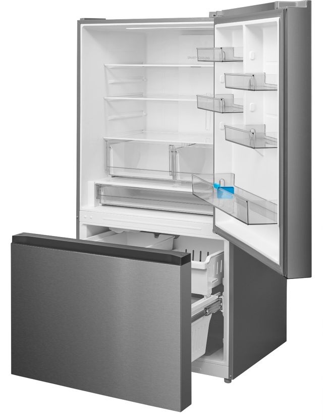 Midea 33" 22.8 Cu.Ft Counter Depth Bottom Freezer Refrigerator with Icemaker-1