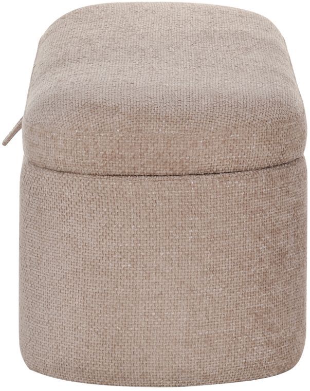 Crown Mark Philipa Mauve Tweed Storage Bench-2