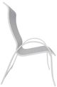 Telescope Casual Aruba Abalone/White Aluminum/Fabric Outdoor Sling Supreme Stacking Arm Chair-2