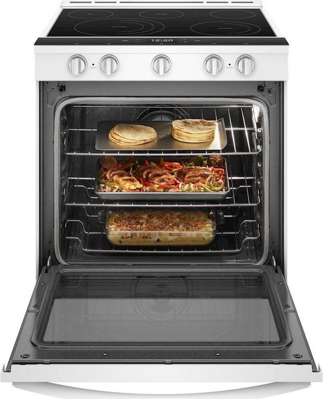 Whirlpool® 30" White Smart Slide-In Electric Range-3
