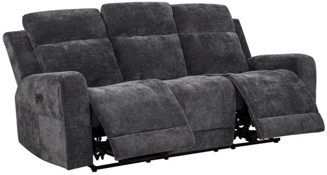 Coaster® Kennett Dark Gray Power Reclining Sofa-2