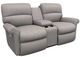La-Z-Boy® Robin Smoke Power Reclining Loveseat with Console and Headrest-0