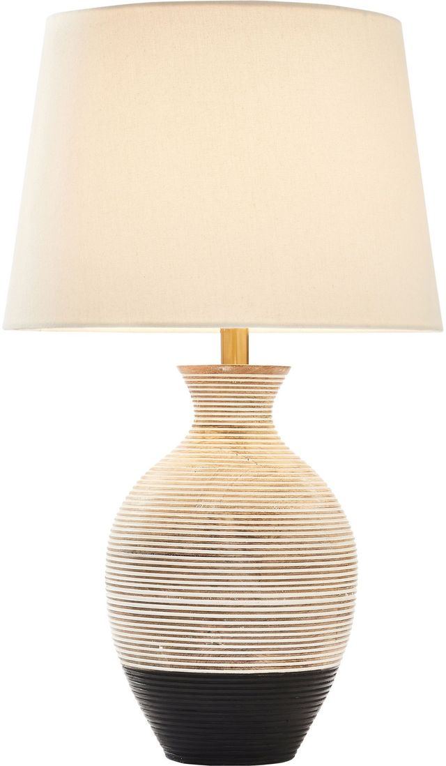 Renwil® Ignacio Black/Whitewash Table Lamp-1