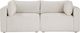 TOV Furniture Hangover Cream Performance Fabric Outdoor Modular Loveseat-3