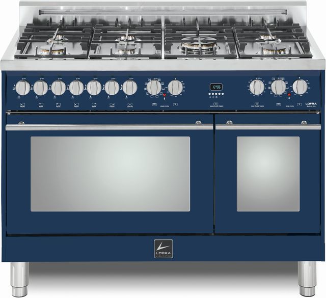 LOFRA® Maestro 48" Blue Pro Style Dual Fuel Range-0