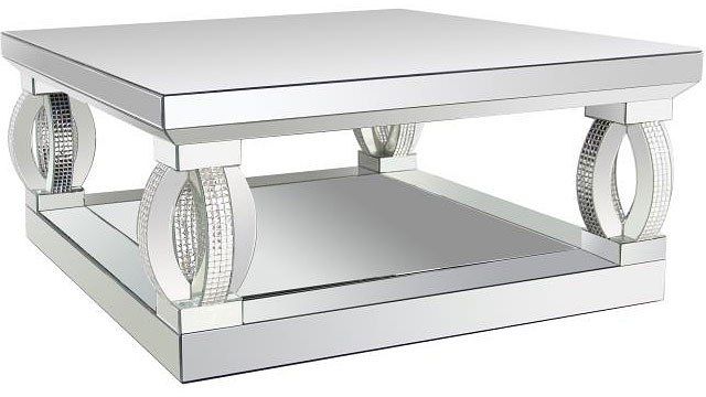Coaster® Amalia Silver Mirrored Coffee Table
