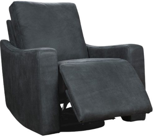 Hooker® Furniture Lewis Cordoba Noir Power Swivel Recliner-1
