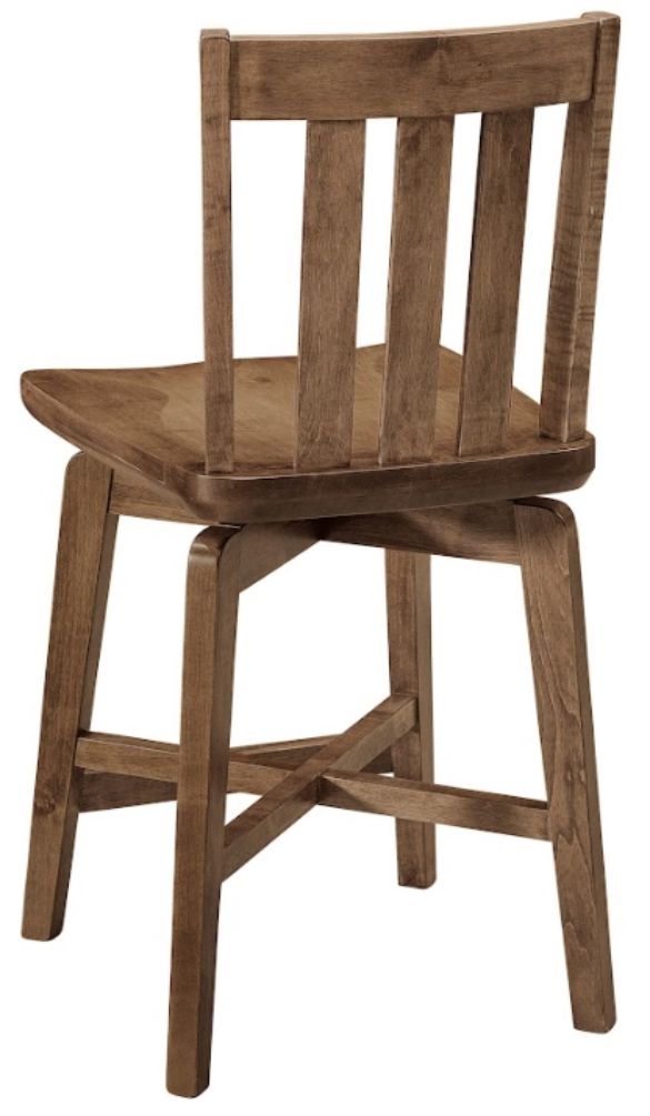 Archbold Furniture Customizable Amish Essentials Cooper Swivel Stool-1