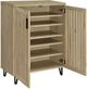 Coaster® Brixton White Oak Shoe Storage Cabinet-3