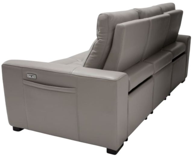 Michael Amini® Mia Bella 3-Piece Dark Espresso/Gray Manual Reclining Sectional Sofa-3