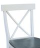 John Thomas Furniture® Dining Essentials Heather Gray/White X-Back Counter Stool-1