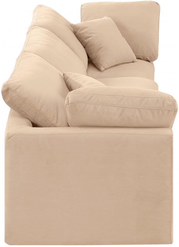 Meridian Furniture Indulge 3-Piece Beige 105" Sofa-2