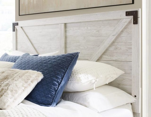 Signature Design by Ashley® Shawburn Dark Charcoal Gray/White Queen Platform Bed-3
