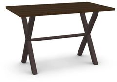 Amisco Customizable Alex 28" Solid Ash Table