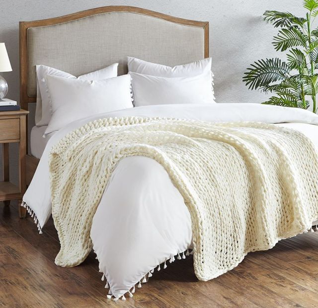 Olliix by Madison Park Chunky Double Knit Handmade Throw-3