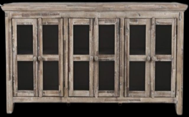 Jofran Inc. Rustic Shores Gray Wash Low Accent Cabinet-2