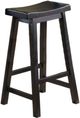 Homelegance® Saddleback Black Pub Height Stool-0