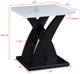 Crown Mark Zion 3-Piece Black/White Occasional Table Set-3
