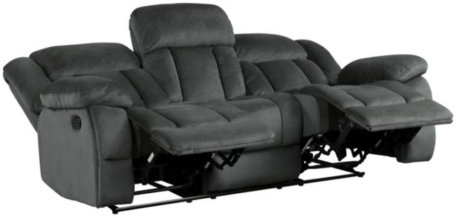 Homelegance® Laurelton Charcoal Double Manual Reclining Sofa-3