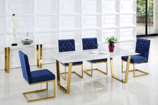 Meridian Furniture Cameron Gold Dining Table-2