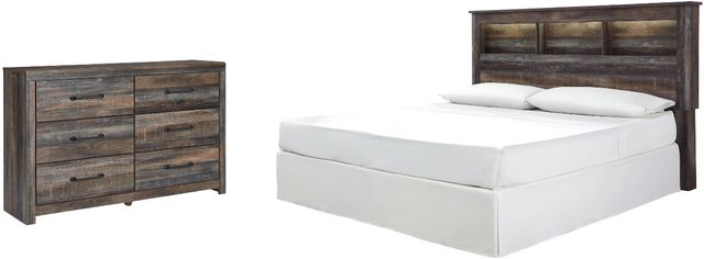 Signature Design by Ashley® Drystan 2-Piece Multi King/California King Bookcase Bed Set-0