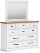 Benchcraft® Ashbryn Natural/White Dresser and Mirror-0