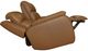 Flexsteel® Ziggy Camel Leather Power Reclining Loveseat with Console, Power Headrest and Lumbar-1