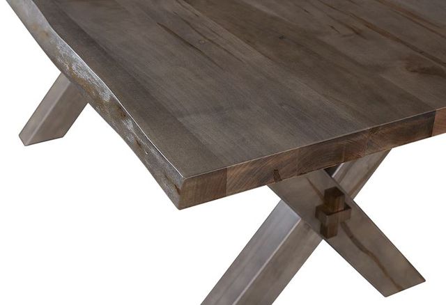 Bassett® Furniture Customizable BenchMade Crossbuck 108" Live Edge Dining Table-2
