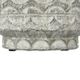 A & B Home Gray Planter with Patterns and Pedestal Base-3